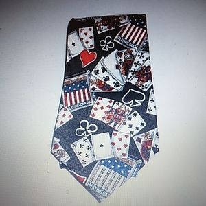 Men's novelty necktie decks of cards playing cards